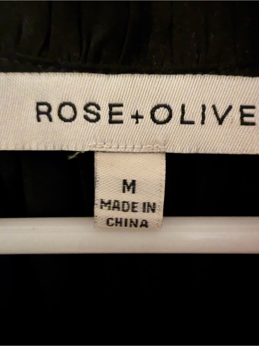 Rose & Olive Black Flutter Sleeve V-Neck Blouse - Picture 3 of 4